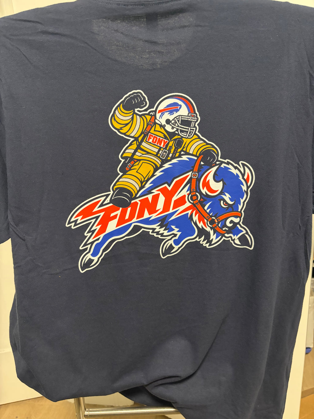 FDNY EMS riding BILLS FAN Tshirt 2