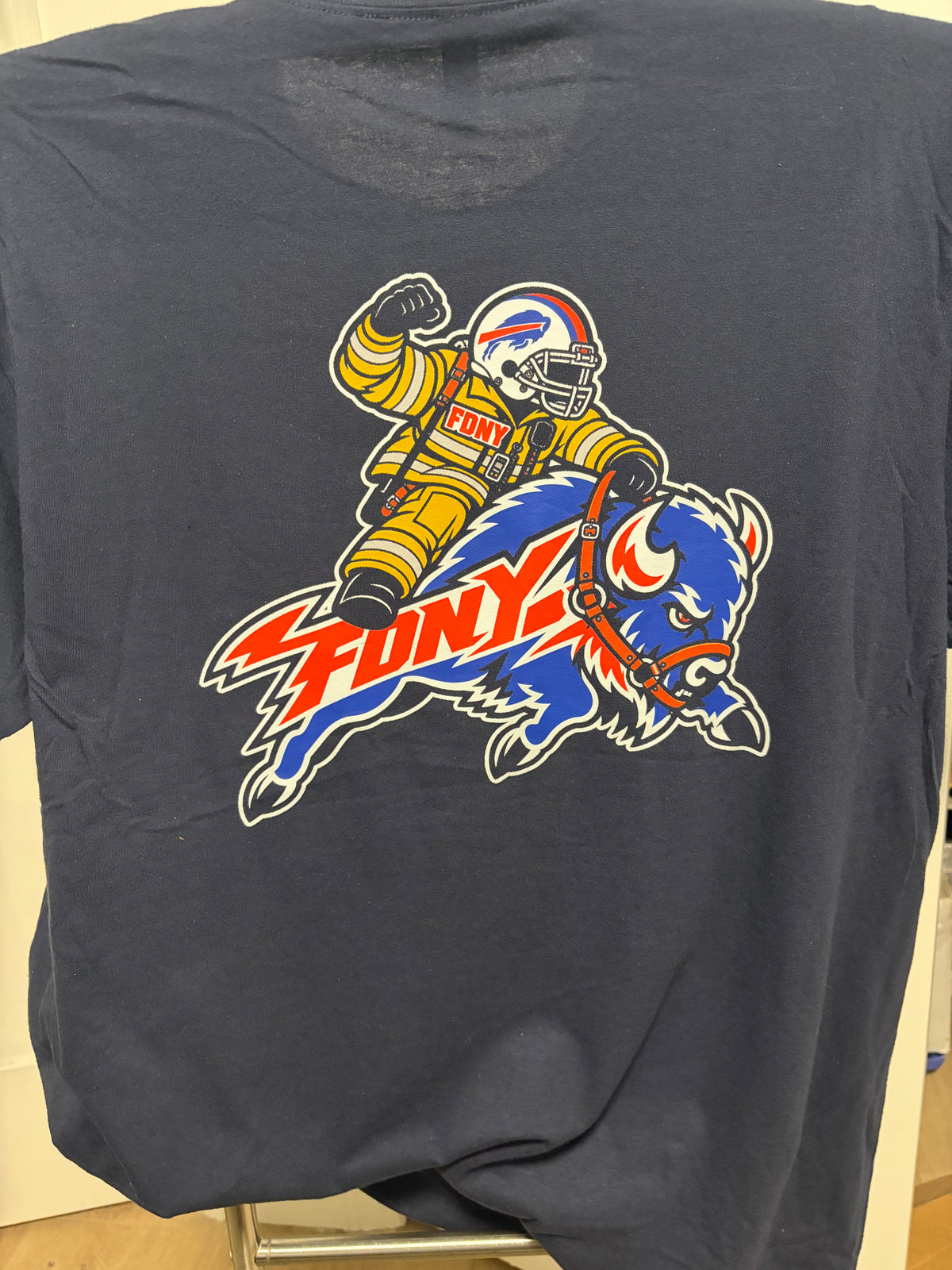 FDNY EMS riding BILLS FAN Tshirt 2