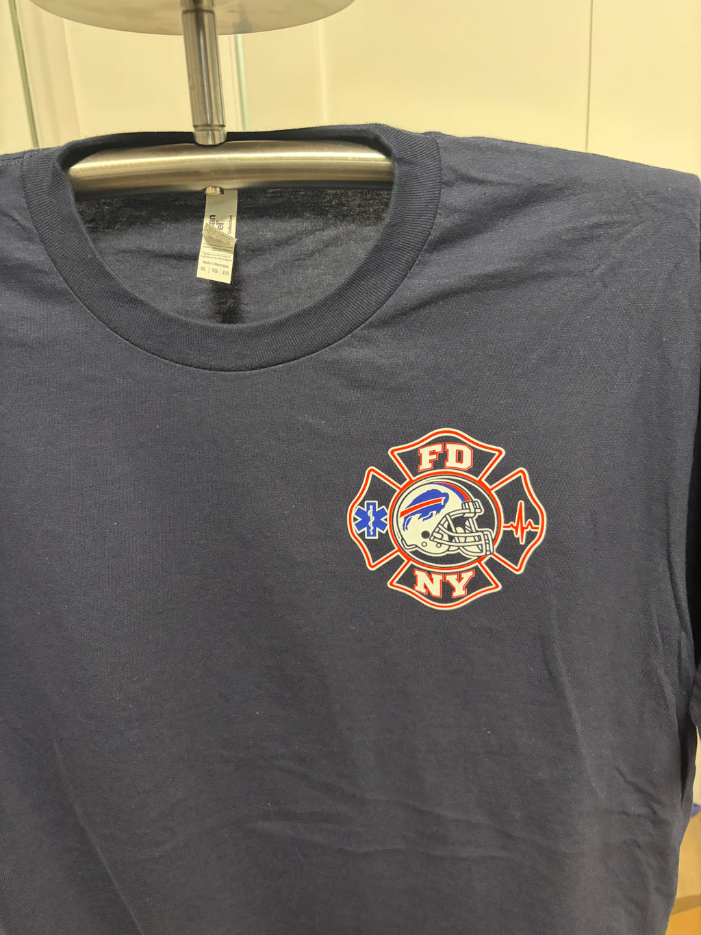 FDNY EMS riding BILLS FAN Tshirt 2