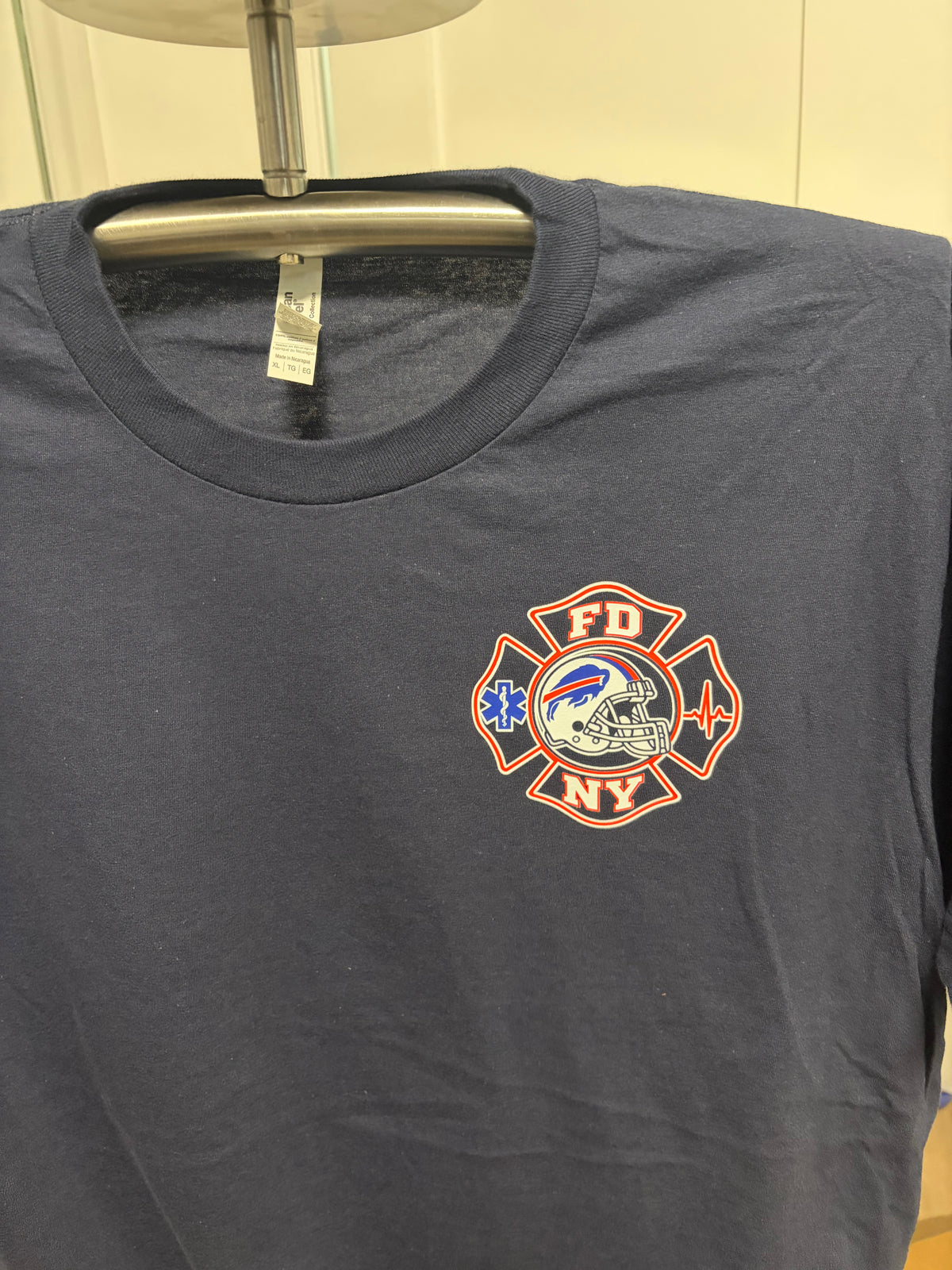 FDNY EMS riding BILLS FAN Tshirt 2