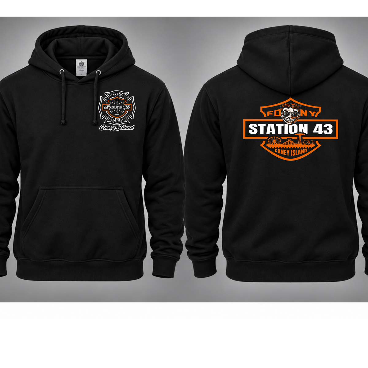 FDNY 43 Coney Island hd hoodie