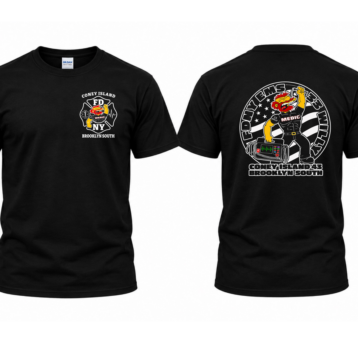 FDNY EMS 33Willy T-shirt