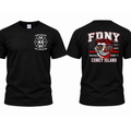 FDNY Coney Island 43 distressed flag t shirt