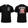 FDNY station 22 double deuces distressed flag t shirt